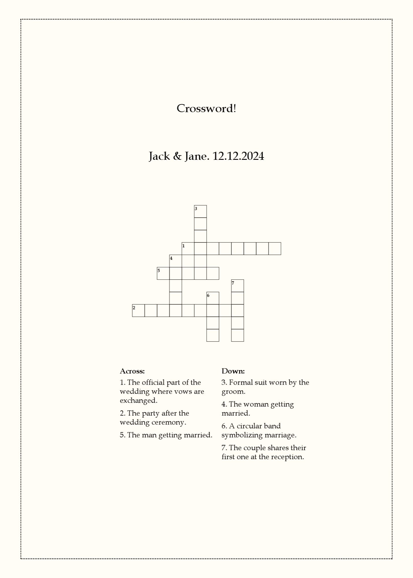 Crossword Game Preview